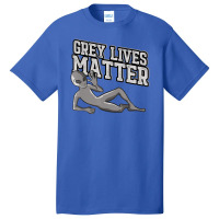 Grey Lives Matter Creepy Ufo Space Alien Basic T-shirt | Artistshot