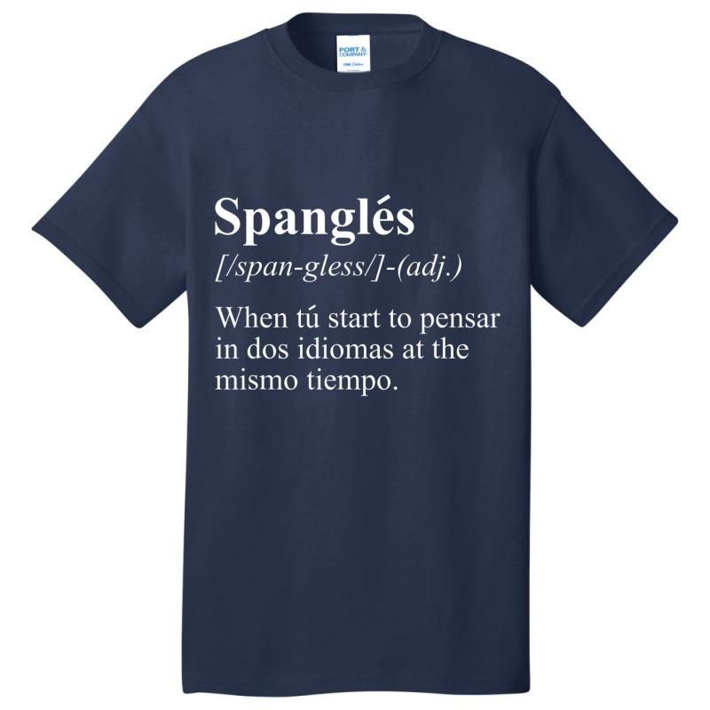 English Spanish Bilingual Teacher Definition Basic T-shirt by cm-arts | Artistshot