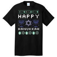 Happy Hanukkah Basic T-shirt | Artistshot