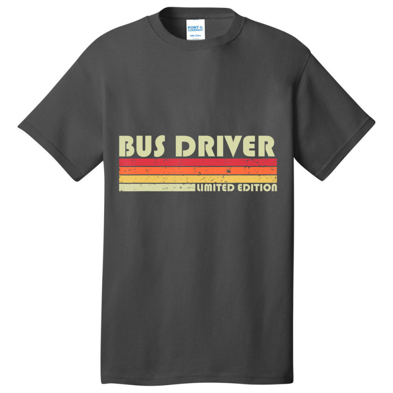 Bus Driver Job Title Profession Birthday Worker Basic T-shirt by cm-arts | Artistshot