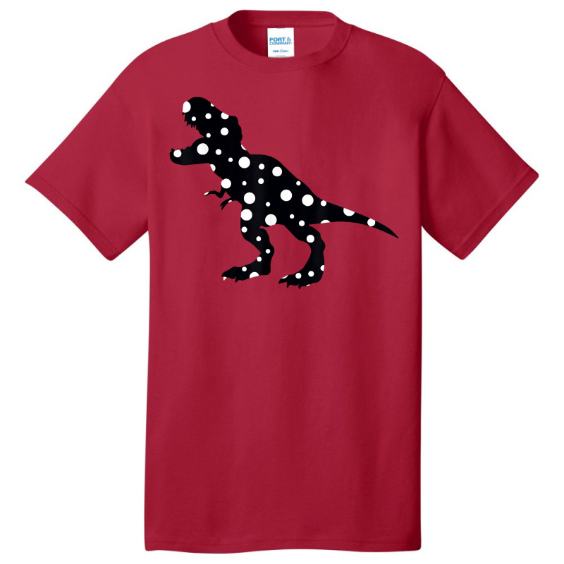 Polka Dot T Rex Dinosaur International Dot Day White & Black T Shirt Basic T-shirt | Artistshot