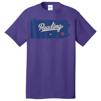 Reading Pennsylvania Pa Map T Shirt Basic T-shirt | Artistshot