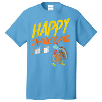 Happy Thanksgiving 2020 Toilet Paper Turkey Face Mask Basic T-shirt | Artistshot