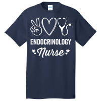 Womens Endocrinology Nurse Cute Heart Stethoscope Vintage Nursing T Sh Basic T-shirt | Artistshot