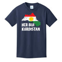 Kurden Kurdistan Newroz Kurdi Flag Her Biji Kurdistan T Shirt Basic Youth T-shirt | Artistshot