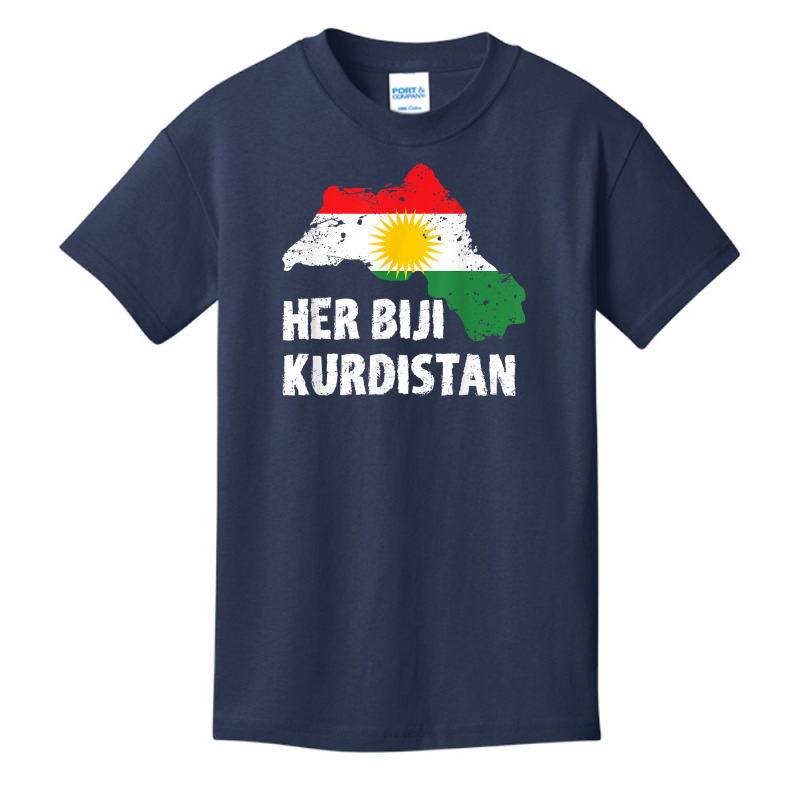 Kurden Kurdistan Newroz Kurdi Flag Her Biji Kurdistan T Shirt Basic Youth T-shirt by cm-arts | Artistshot