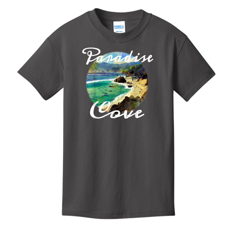 Paradise Cove California Beach Watercolour T Shirt Basic Youth T-shirt by cm-arts | Artistshot