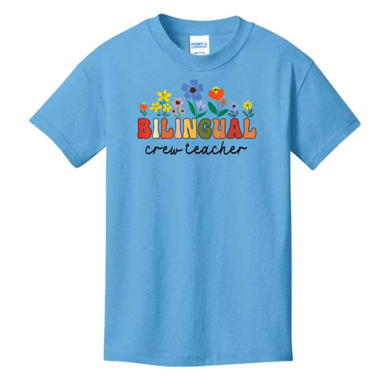 Dual Language Bilingual Crew Teacher Appreciation T Shirt Basic Youth T-shirt by v8dycanel | Artistshot