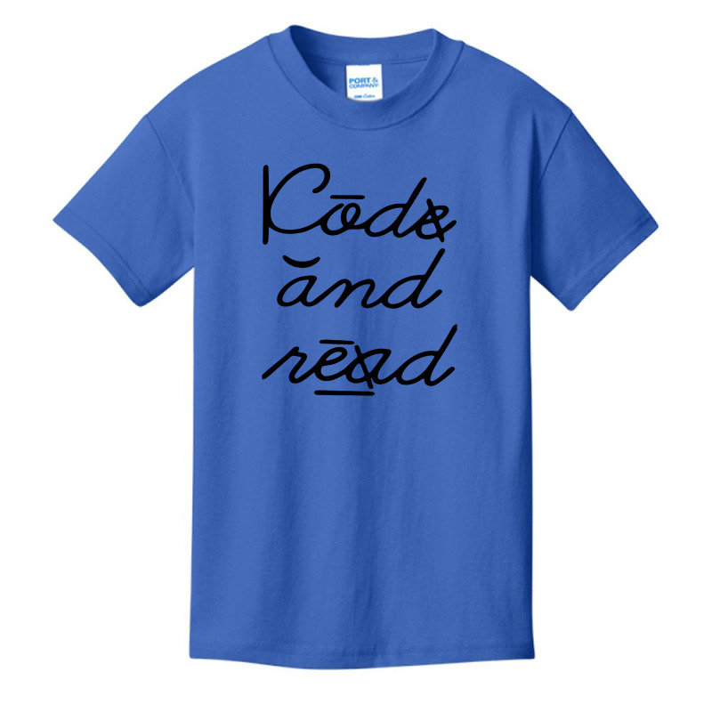 Code And Read Dyslexia Awareness Basic Youth T-shirt by RoyalTees | Artistshot