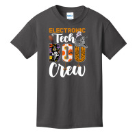 Electronic Tech Boo Crew Halloween Matching Technician Basic Youth T-shirt | Artistshot