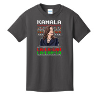 Santa Kamala Ugly Christmas Sweater Meme Kamalalala Basic Youth T-shirt | Artistshot