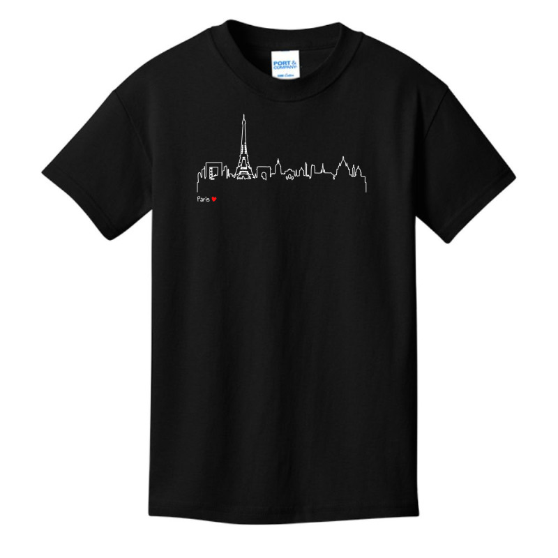 Paris Eiffel Tower Panorama Souvenir T Shirt Basic Youth T-shirt | Artistshot