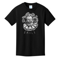 Smile Clown (white Letters) Basic Youth T-shirt | Artistshot