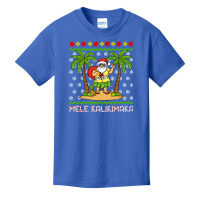 Mele Kalikimaka Hawaiian Christmas In July Hawaii Santa Basic Youth T-shirt | Artistshot