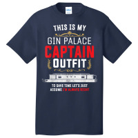 Canal Boat & Narrowboat Gin Palace Captain For Boat Owner T Shirt Basic T-shirt | Artistshot