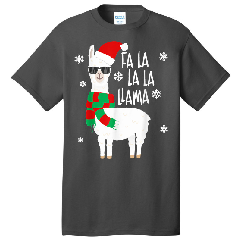 Fa La La Llama   Funny Falala Llama Christmas T Shirt Basic T-shirt | Artistshot