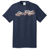 I Love Lake Forest City Usa Retro Vintage Basic T-shirt | Artistshot