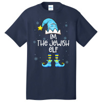 Happy Christmukkah Jewish I'm The Jewish Elf Christmas Xmas Basic T-shirt | Artistshot