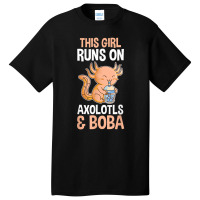 Axolotl Bubble Tea Basic T-shirt | Artistshot