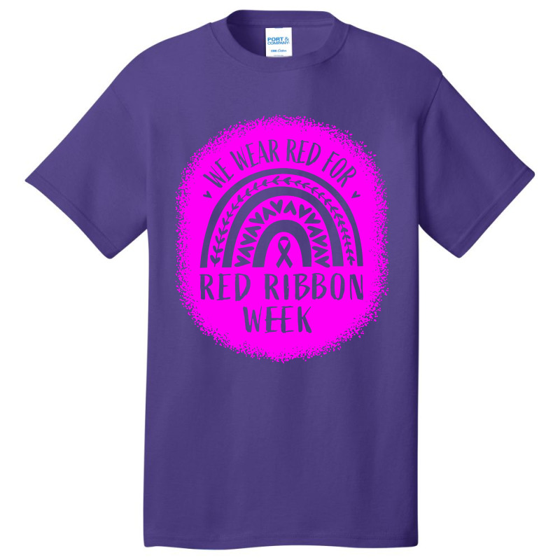 Red Ribbon Week Awareness Basic T-shirt | Artistshot