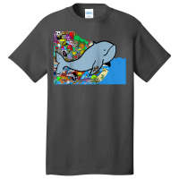 Blue Whale, Marine Sea Animal, Ocean Life, Surf, Art Work Raglan Baseb Basic T-shirt | Artistshot