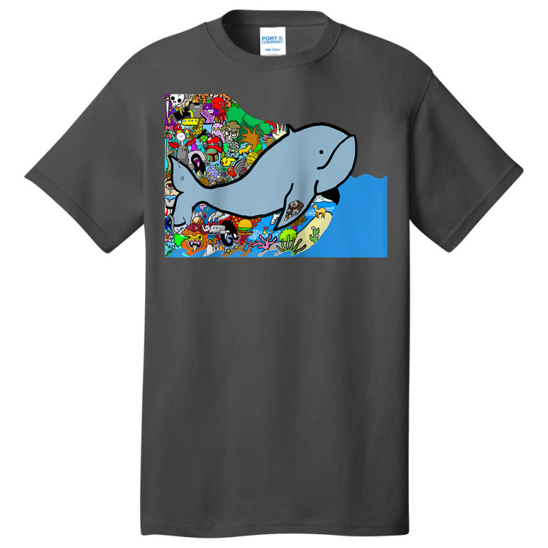 Blue Whale, Marine Sea Animal, Ocean Life, Surf, Art Work Raglan Baseb Basic T-shirt | Artistshot