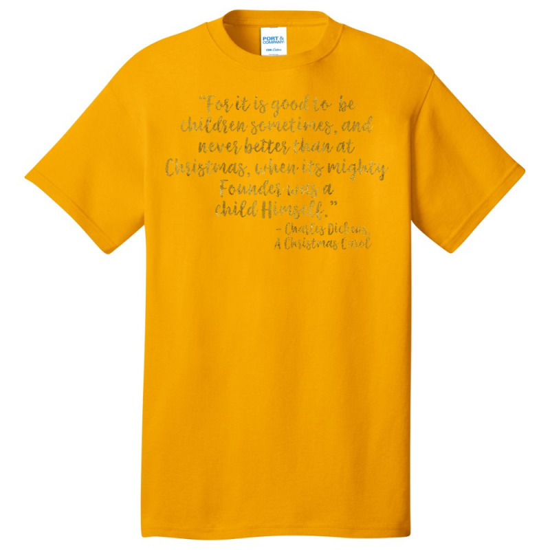 Founder Lord Jesus Christ Faux Gold Christmas Carol T Shirt Basic T-shirt | Artistshot