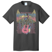 Rock & Roll Free Spirit World Tour Guitar Fire Wings Thunder T Shirt Basic T-shirt | Artistshot