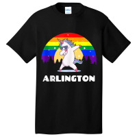 Arlington Texas   Lgbtq Gay Pride Rainbow Tank Top Basic T-shirt | Artistshot