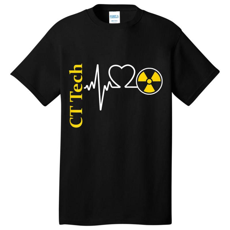 Radiology Ct Tech Nuclear Radiation Heartbeat Ekg Pulse Love Raglan Ba Basic T-shirt by cm-arts | Artistshot