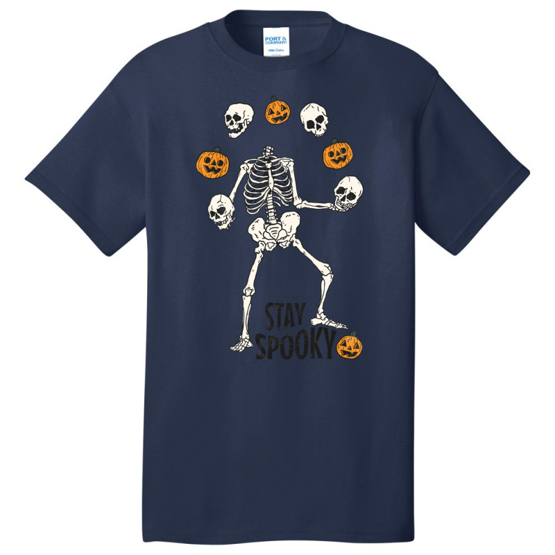 Stay Spooky Skeleton -  Inside Halloween  - Black Halloween  - Funny H Basic T-shirt by RILEYALLEN | Artistshot