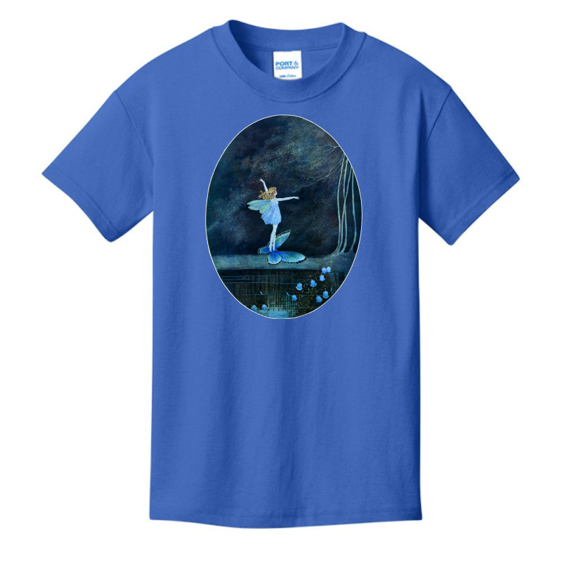 Butterfly Ride Fairyland Of Ida Rentoul Outhwaite Fantasy Long Sleeve Basic Youth T-shirt by cm-arts | Artistshot