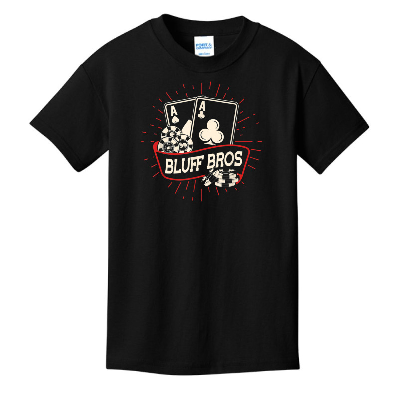 Bluff Bros   Texas Hold'em Gambling Casino Gambler Poker T Shirt Basic Youth T-shirt | Artistshot