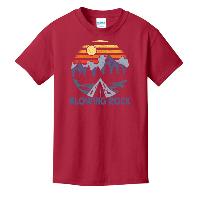 Blowing Rock, North Carolina Blue Ridge Mountains Camping Pullover Hoo Basic Youth T-shirt by cm-arts | Artistshot