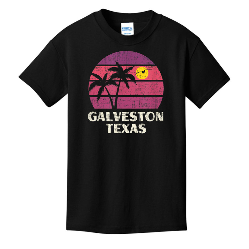 Galveston Texas Beach Surfer Vintage Sun Love Galveston Tx T Shirt Basic Youth T-shirt by cm-arts | Artistshot