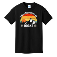 Easily Distracted By Rocks Geologist Geology T Shirt Basic Youth T-shirt | Artistshot