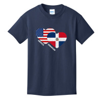 Dominican Republic Flag Shirt Half Dominican American Pride Premium T Basic Youth T-shirt | Artistshot