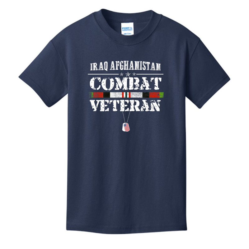 Iraq Afghanistan Combat Veteran Proud Army Military Vintage Premium T Basic Youth T-shirt by cm-arts | Artistshot