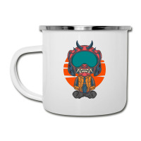 The Character With Japanese Samurai Helmet Armor Camper Cup | Artistshot