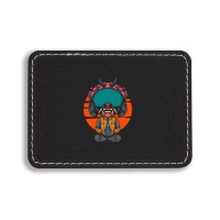 The Character With Japanese Samurai Helmet Armor Rectangle  Leatherette Patch | Artistshot