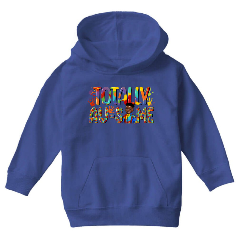 Totally Au-some Black Boy Youth Hoodie by afrowomandigitalshop@gmail.com | Artistshot