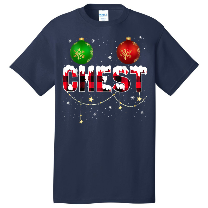 Chest Nuts matching Couples Chestnuts Christmas Couple Chest T Shirt Basic T-shirt | Artistshot