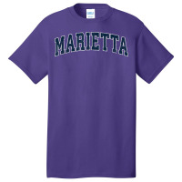 Marietta Georgia Ga Vintage Sports Design Navy Design Basic T-shirt | Artistshot