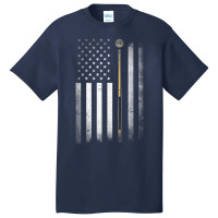 Billiards Pool Player Table Usa Us American Flag Basic T-shirt | Artistshot