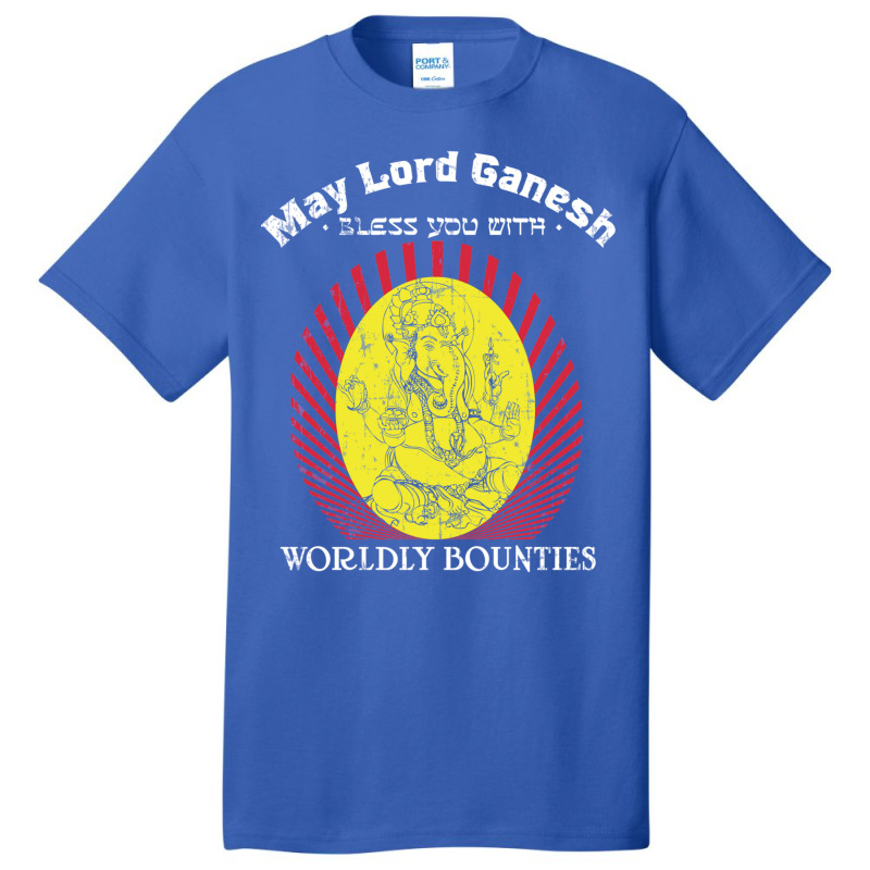 May Lord Ganesh Bless You With Worldly Bounties  Material Wealth Basic T-shirt by cm-arts | Artistshot