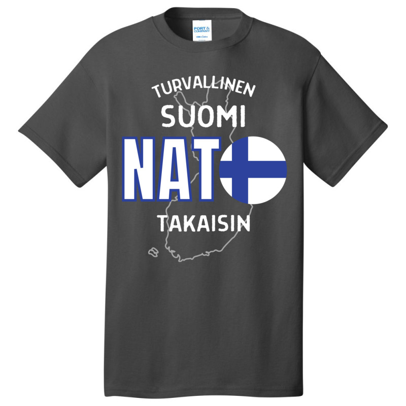 Nato Makes Finland Safe Again Basic T-shirt by cm-arts | Artistshot