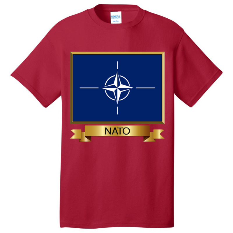 Nato Named Flag S, Gifts And Products Basic T-shirt by cm-arts | Artistshot