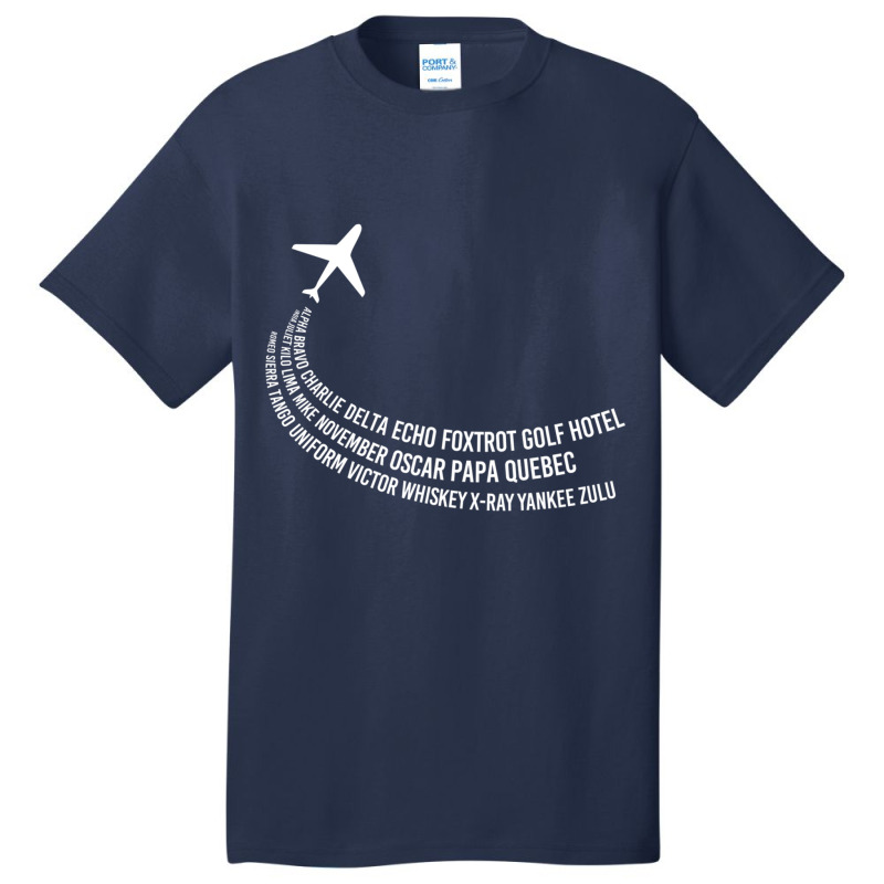 Phonetic Alphabet  Pilot Airplane Basic T-shirt by cm-arts | Artistshot