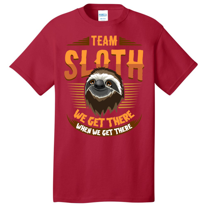 Sloth  For Slow Runners Running Teams ) Basic T-shirt by cm-arts | Artistshot