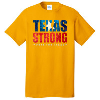 Texas Strong Pray For Texas Flag Map Basic T-shirt | Artistshot